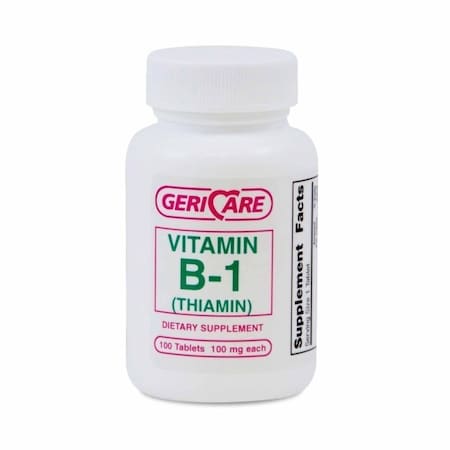 Geri-Care Vitamin Supplement Vitamin B1 100 mg Strength Tablet, 100PK 851-01-GCP